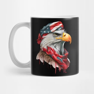 Bald Eagle 4th of July desig Mug